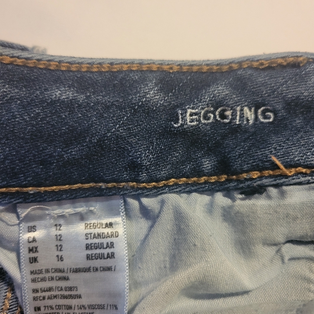 American Eagle Outfitters Mid Rise Jeggings Size 12 Reg - Picture 2 of 3